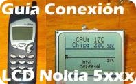 Conexión al PC de los LCDs Nokia 5110, 5120, 5125, 5130, 5160, 5175, 5185, 6110 y 6150